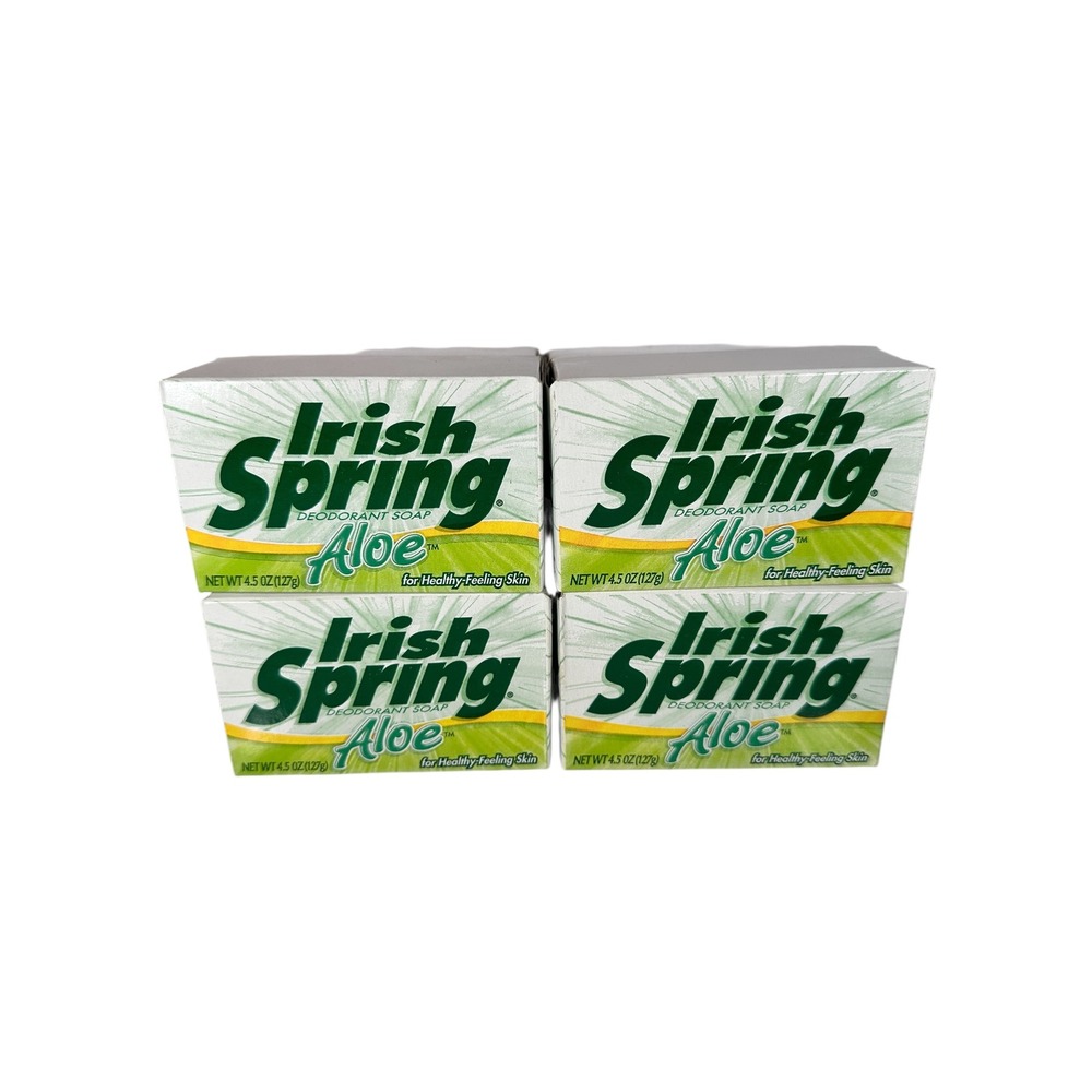 Irish Spring Aloe Soap 8 Bars Discontinued 4.5oz Each‎ Vintage 2000s Sealed